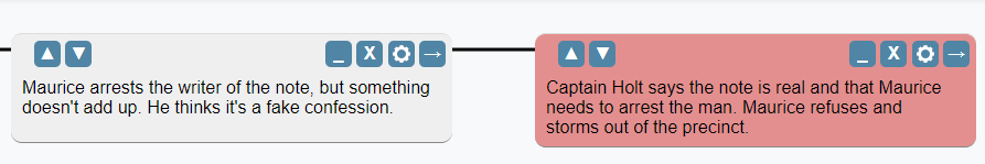 Story Path sequence set-up for Writer's block